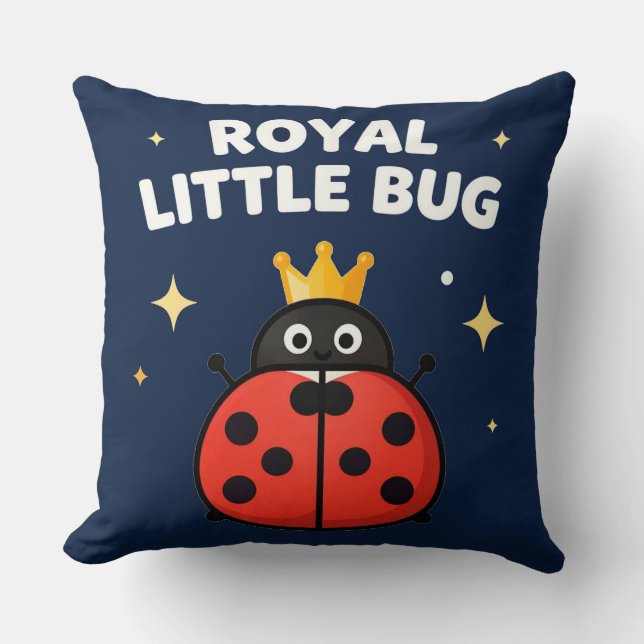 Princess Ladybug Whimsical Nursery Decor Cushion (Front)