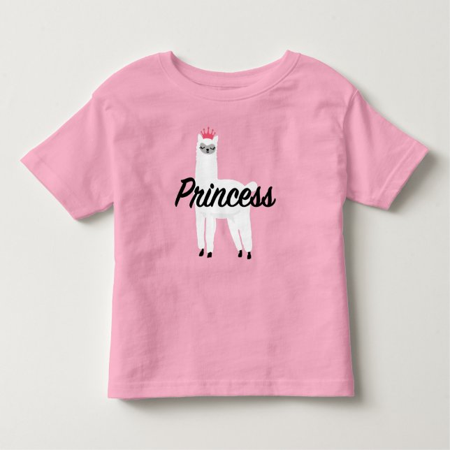 Princess Lama Design - Baby Fine Jersey T-Shirt (Front)