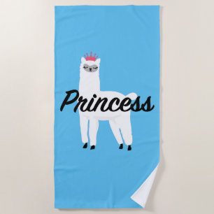 Princess Lama Design - Girls' Fine Jersey T-Shirt Beach Towel