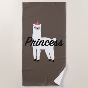 Princess Lama Design - Girls' Fine Jersey T-Shirt  Beach Towel