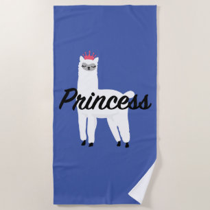 Princess Lama Design - Girls' Fine Jersey T-Shirt Beach Towel