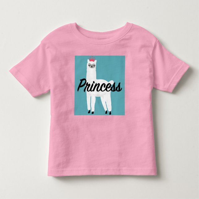Princess Lama Design - Toddler Fine Jersey T-Shirt (Front)