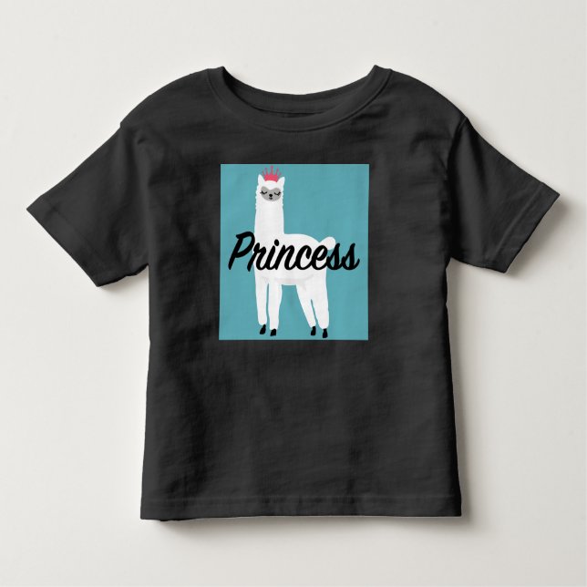 Princess Lama Design - Toddler Fine Jersey T-Shirt (Front)