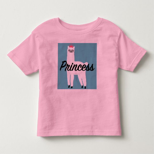 Princess Lama Design - Toddler Fine Jersey T-Shirt (Front)