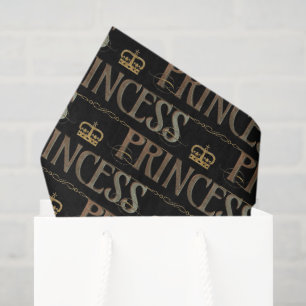 PRINCESS Lettering - Elegant Rich Royal Tissue Paper