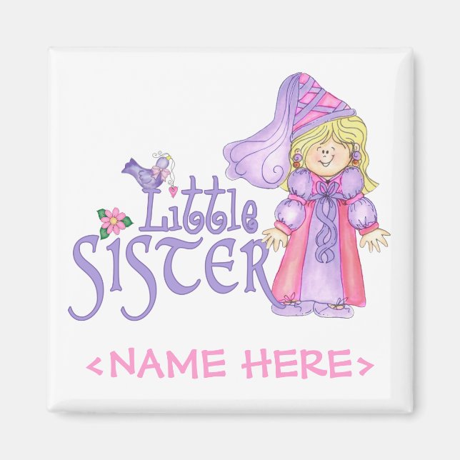 Princess Little Sister Magnet (Front)
