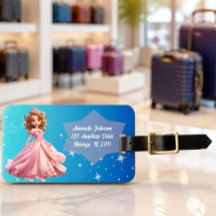 Princess Luggage Tag