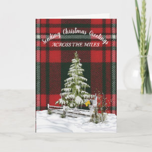Princess Margaret Rose Tartan Christmas Holiday Card