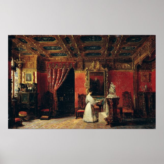 Princess Marie d'Orleans  in her Gothic Studio Poster (Front)