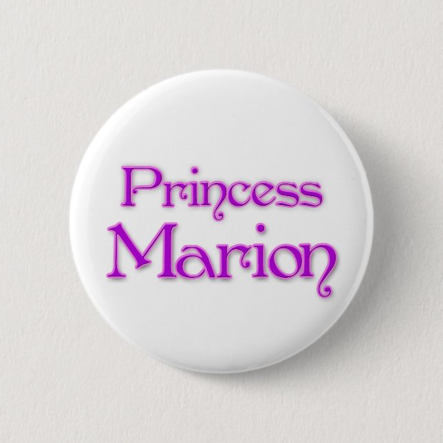 Princess Marion 6 Cm Round Badge (Front)