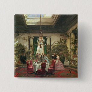 Princess Mathilde's Salle-a-Manger 15 Cm Square Badge