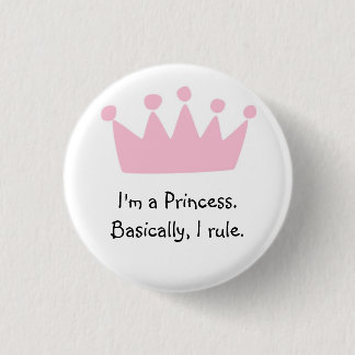 Princess Metal Button Badge