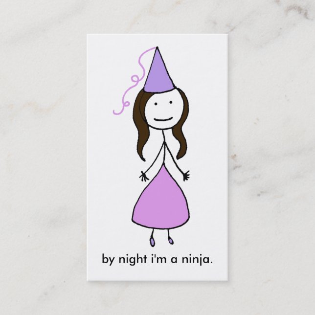 Princess Ninja Business Card (Front)