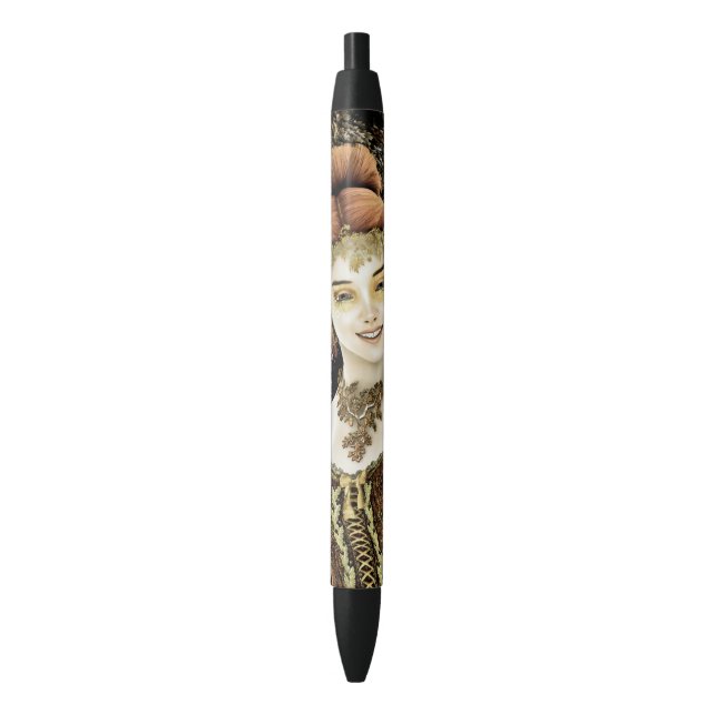 Princess of Autumn Black Ink Pen (Front Vertical)