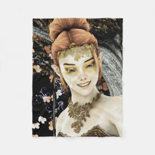Princess of Autumn Fleece Blanket