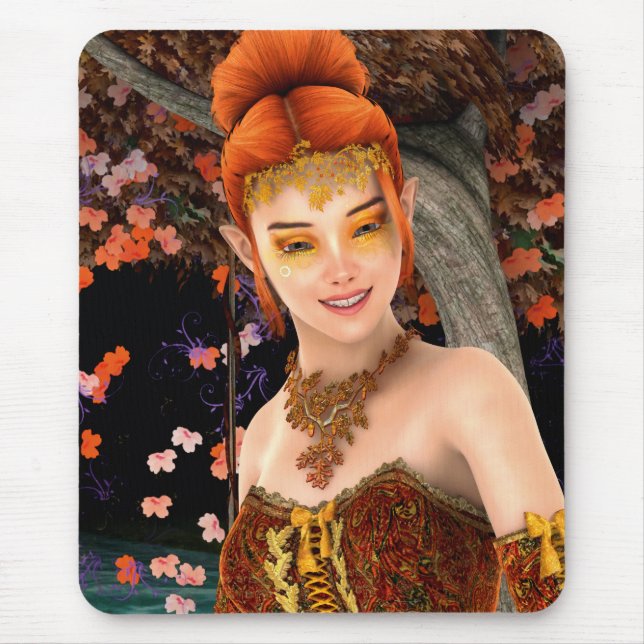 Princess of Autumn Mouse Pad (Front)