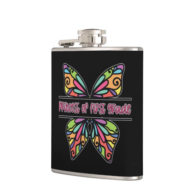 Princess Of First Grade Hip Flask (Left)