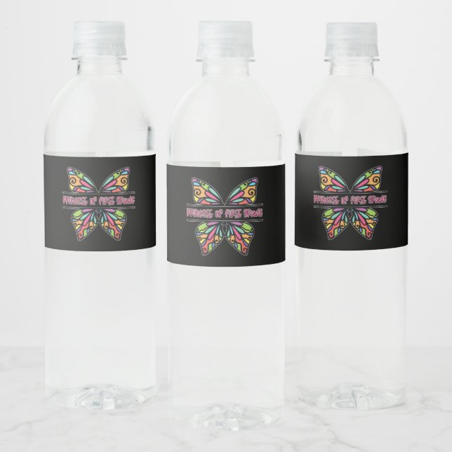 Princess Of First Grade Water Bottle Label (Bottles)
