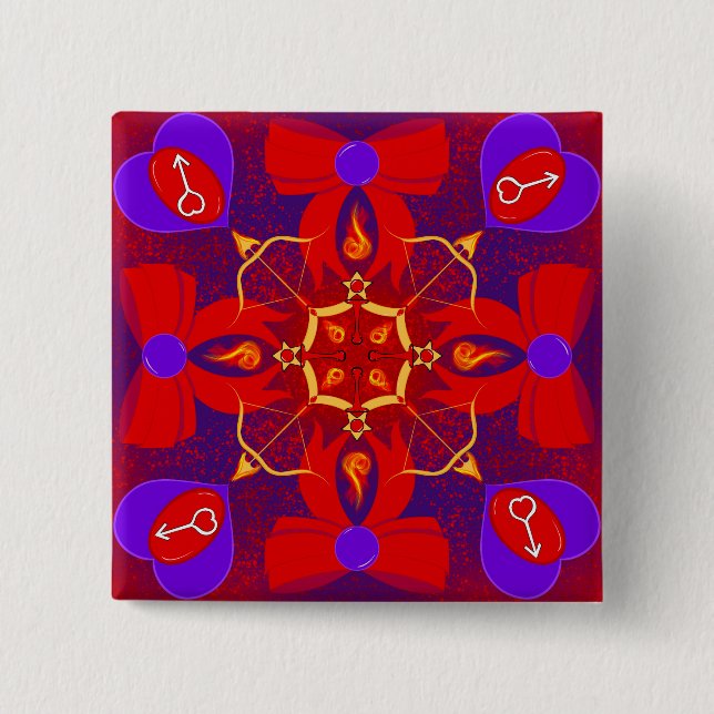 Princess of Mars 15 Cm Square Badge (Front)