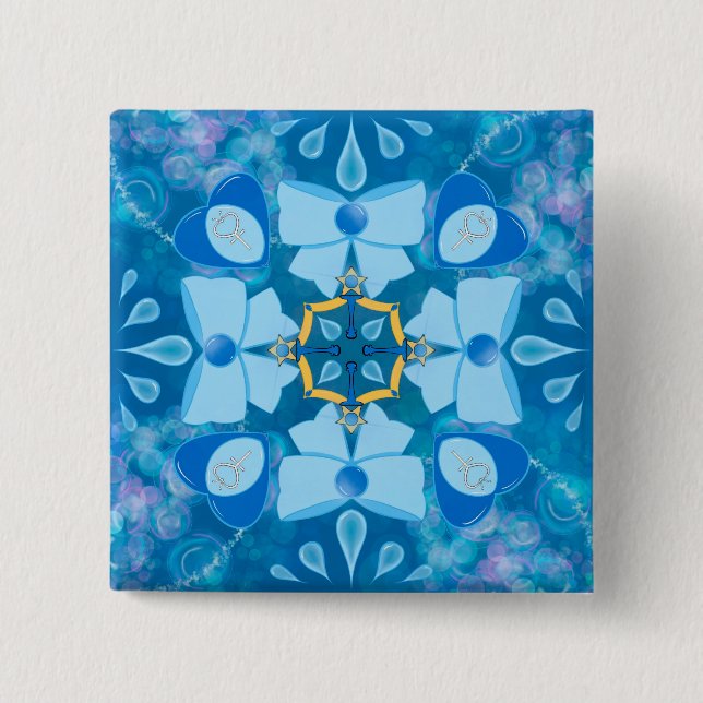 Princess of Mercury 15 Cm Square Badge (Front)