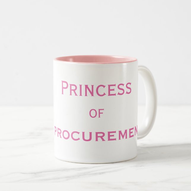 Princess of Procurement Special Female Manager Two-Tone Coffee Mug (Front Right)
