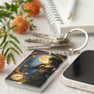 Princess of the Clocks – Keeper of Moonlit Hours. Key Ring