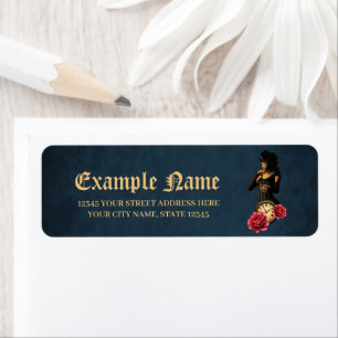 Princess of the Clocks – Keeper of Moonlit Hours. Return Address Label