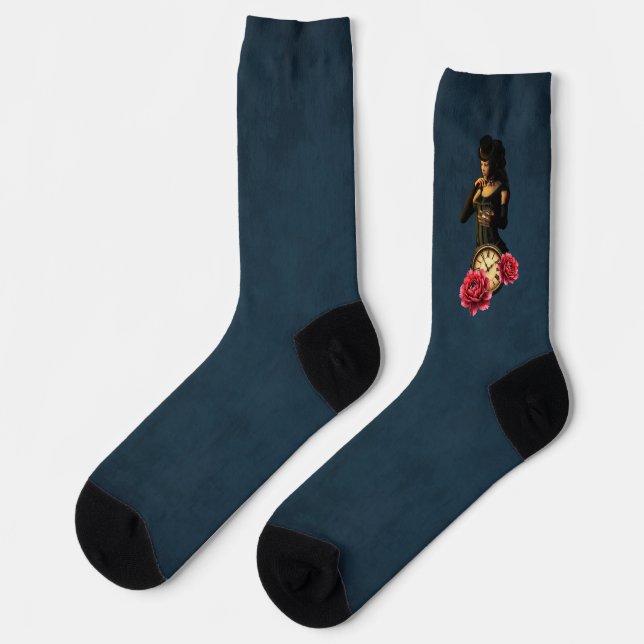 Princess of the Clocks – Keeper of Moonlit Hours.  Socks (Left)