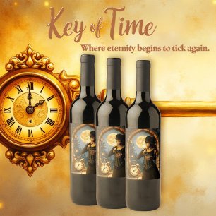 Princess of the Clocks – Keeper of Moonlit Hours. Wine Label
