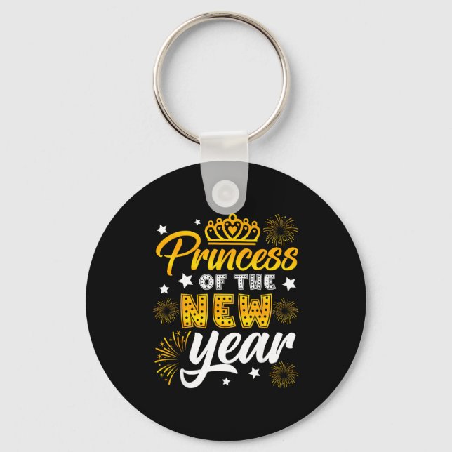 Princess Of The New Year 2026 New Years Eve Firewo Key Ring (Front)