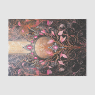 Princess of the World, Royal Pink Art Deco Tissue Paper