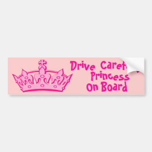 Princess On Board, Bumper Sticker