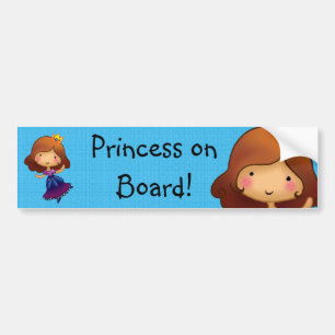 Princess on Board customisable sticker