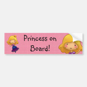 Princess on Board customizable sticker