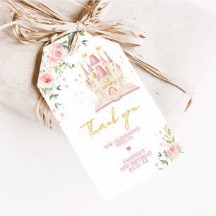 Princess Once Upon a Time Birthday Favour Tags