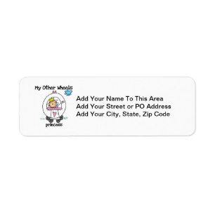 Princess Other Wheels Return Address Label
