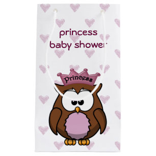 princess owl baby shower gift bag