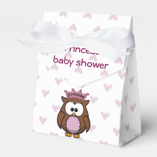 princess owl favour box (Front Side)