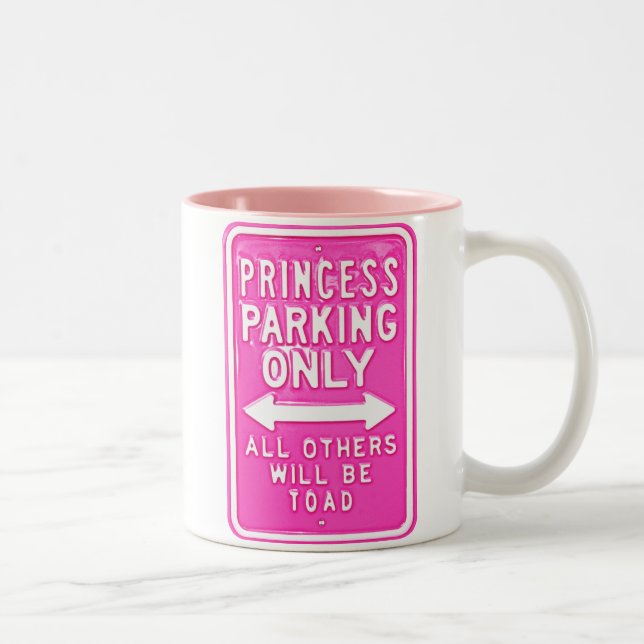 Princess Parking Only All Others Will Be Toad Mug (Right)