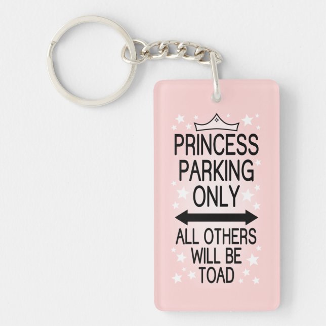 Princess Parking Only Key Ring (Front)