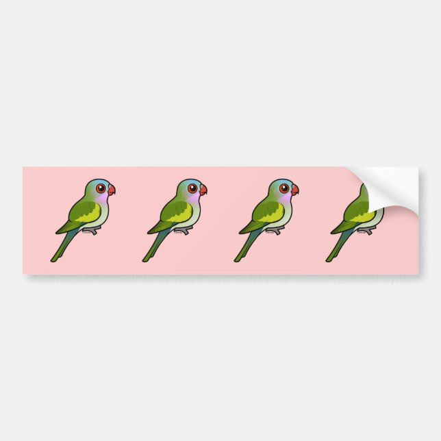 Princess Parrot Bumper Sticker (Front)