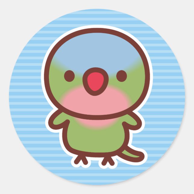 Princess Parrot Classic Round Sticker (Front)