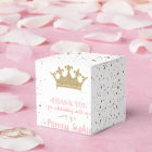 Princess Party Crown Pink Gold Thank You 