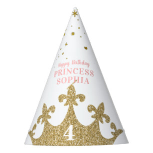 Princess Party Crown Tiara Personalised Birthday Hat