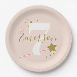 Princess party kids birthday party paper plate