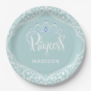 Princess Party Royal Personalised Paper Plate