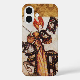 PRINCESS PENTHESILEA AS MEDIEVAL KNIGHT Heraldic  iPhone 16 Case