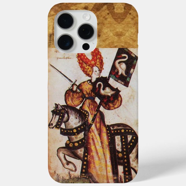 PRINCESS PENTHESILEA AS MEDIEVAL KNIGHT Heraldic  Case-Mate iPhone Case (Back)