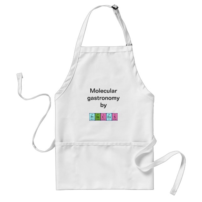 Princess periodic table name apron (Front)