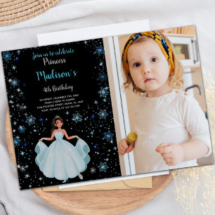 Princess Photo Birthday Invitations